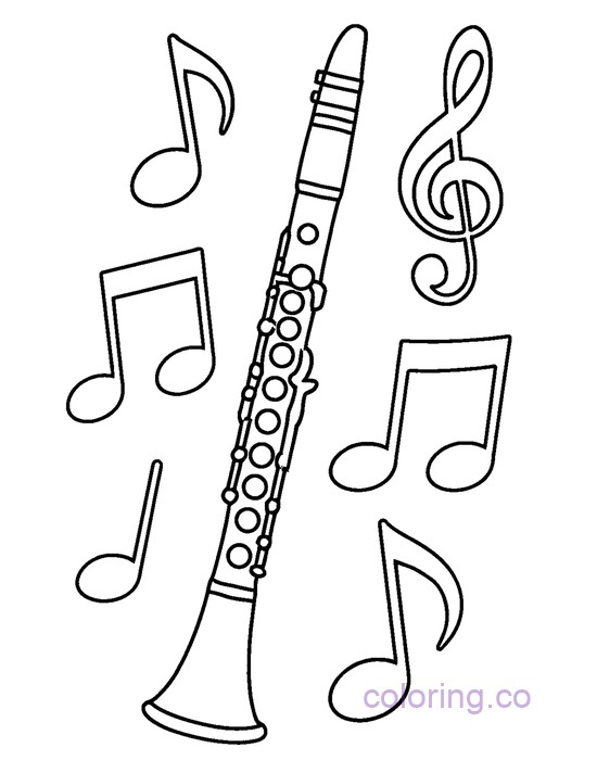 Preschool Clarinet Musical Notes