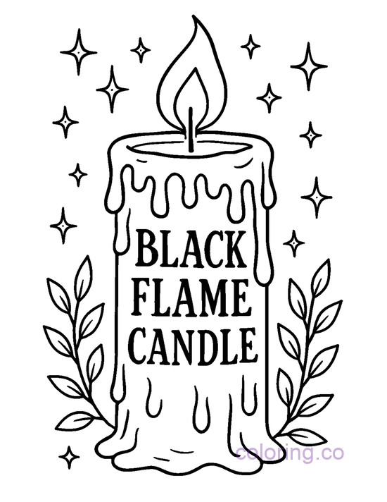 Black Flame Candle