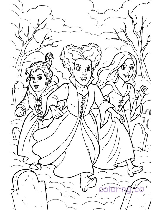 Hocus Pocus Sisters Graveyard Chase