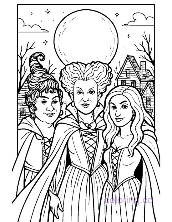 Intricate Hocus Pocus Sanderson Sisters