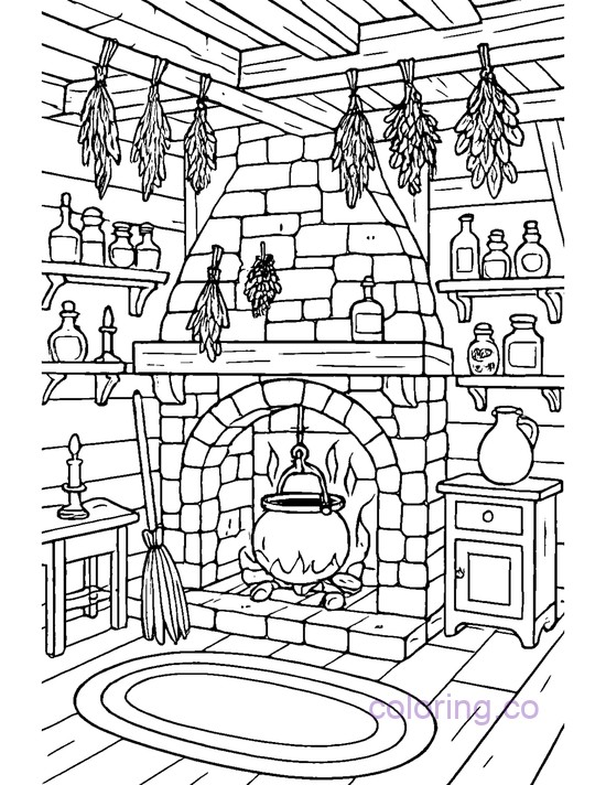 Hocus Pocus Cottage Interior