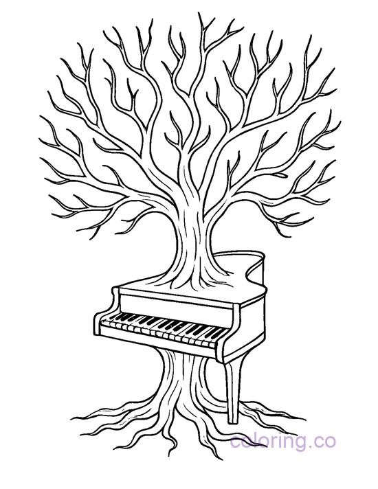 Enchanting Fantasy Piano Tree