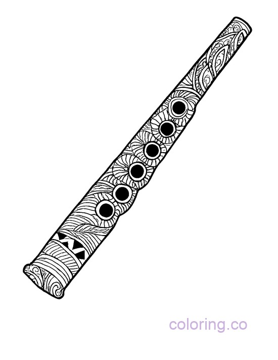 Intricate Flute Mandala