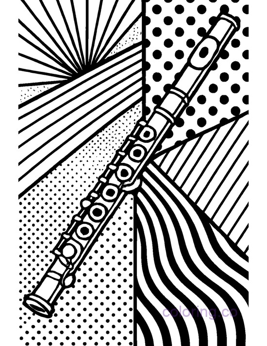 Flute Pop Art