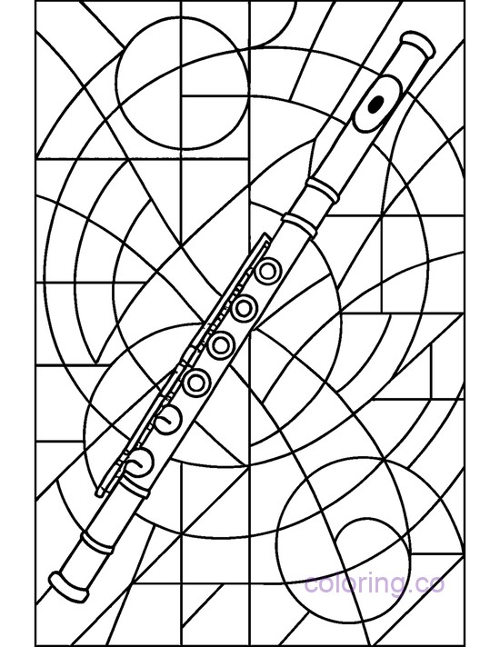 Flute Stained Glass