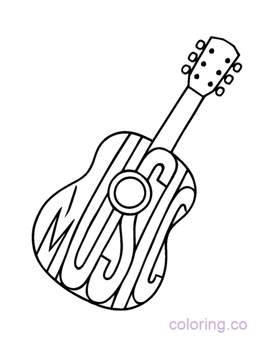 Guitar Word Art