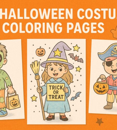 107 Free Halloween Costume Coloring Pages (Printable PDFs)