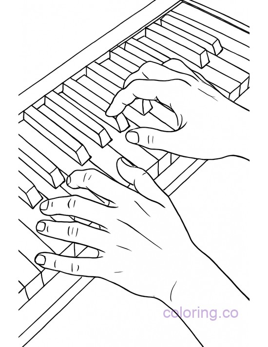 Hands Playing Piano