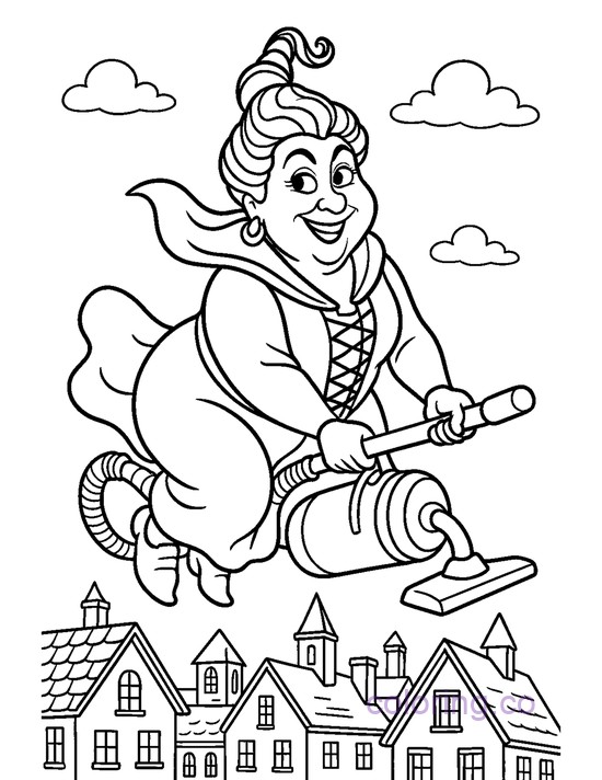 Mary Sanderson Flying Over Salem