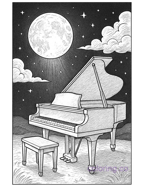 Midnight Moon Grand Piano