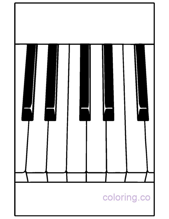 Piano Keyboard Close-Up