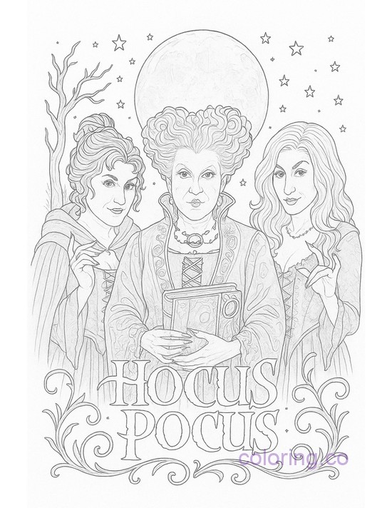 Hocus Pocus Sanderson Sisters Intricate