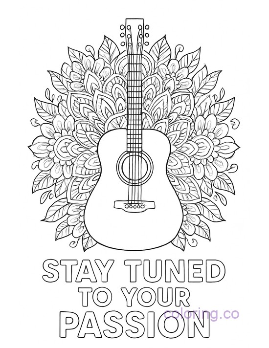 Stay Tuned Guitar Mandala