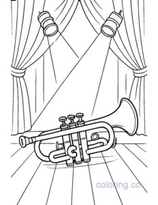 Trumpet Stage Coloring Page