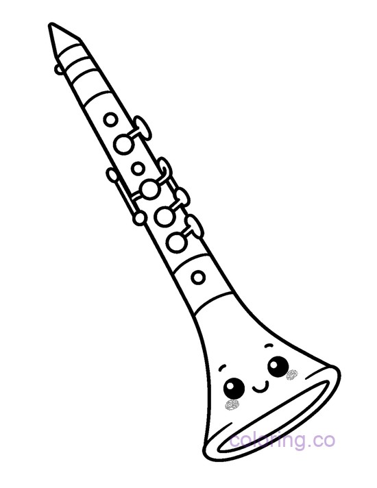 Cute Kawaii Clarinet