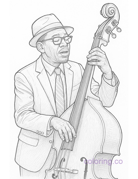 Intricate Jazz Musician