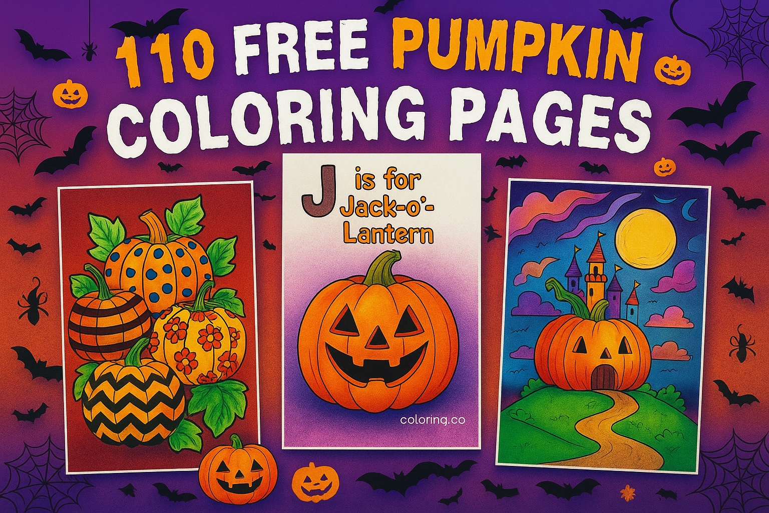 110 free pumpkin coloring pages, halloween coloring pages free download, printable pdfs