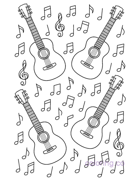 Fun Guitar Music Note