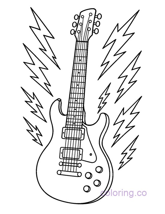 Guitar Lightning Bolts