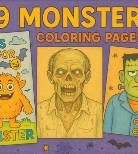 99 Free Monster Coloring Pages (Printable PDFs)