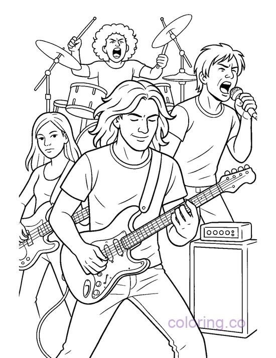 Exciting Rock Band