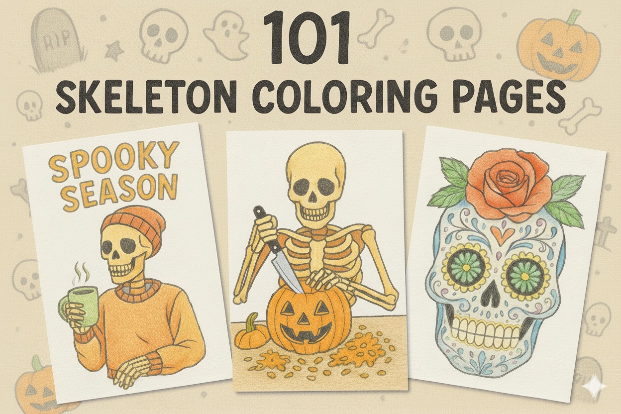 Skeleton Pattern To Color 101 Free Skeleton Coloring Pages (Printable PDFs) | Coloring.co