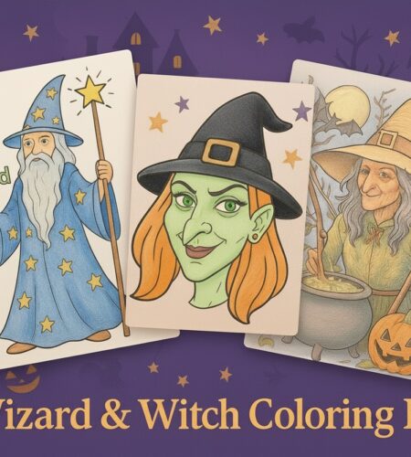 113 Free Witch Coloring Pages (With Bonus Wizards)