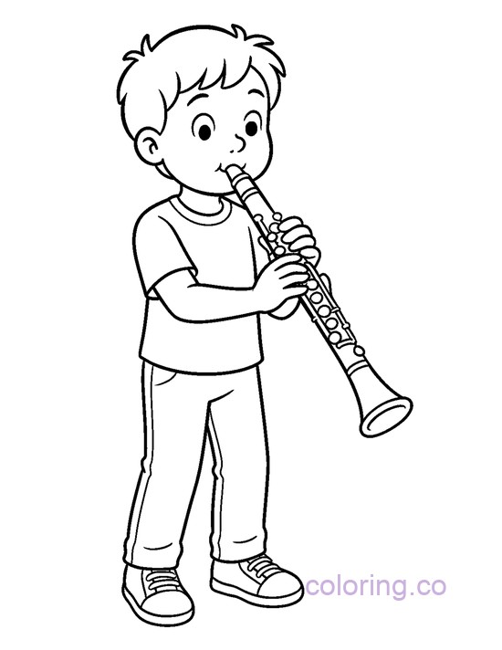 Charming Young Musician