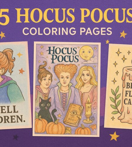 45 Free Hocus Pocus Coloring Pages (Printable PDFs)