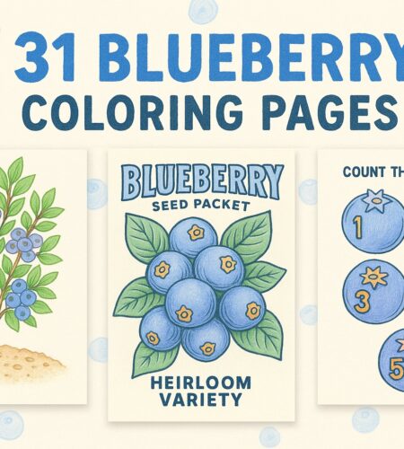 31 Free Blueberry Coloring Pages (Printable PDFs)