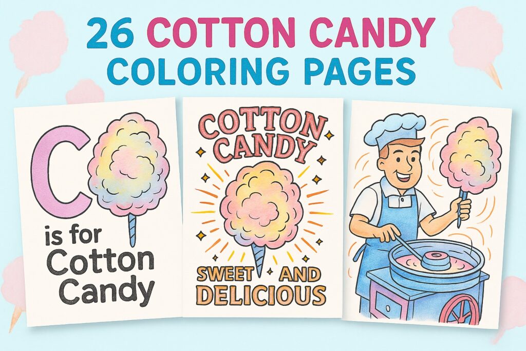 26 Free Cotton Candy Coloring Pages (Printable PDFs) | Coloring.co