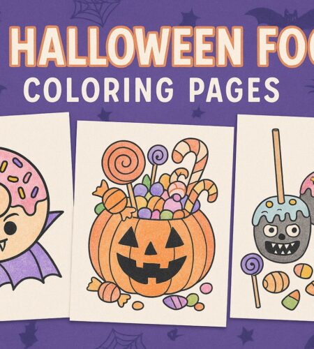 65 Free Halloween Food Coloring Pages (Printable PDFs)