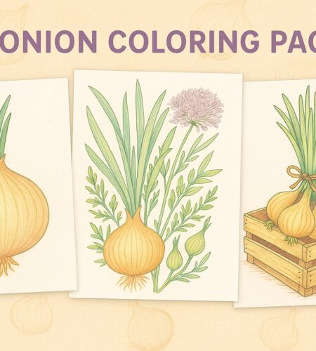 52 Free Onion Coloring Pages (Printable PDFs)