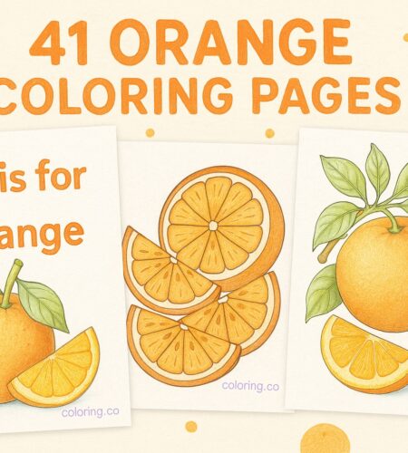 41 Free Orange Coloring Pages (Printable PDFs)