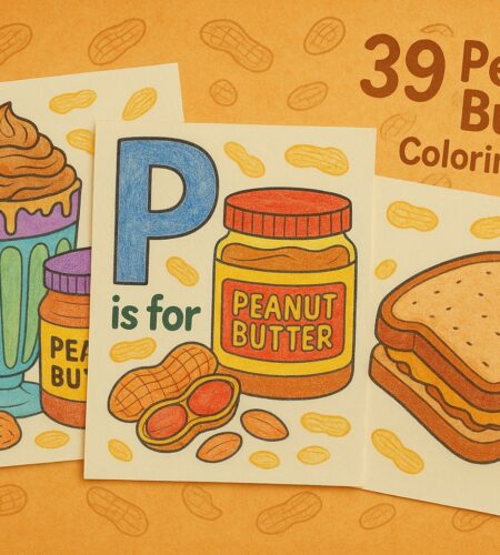 39 Free Peanut Butter Coloring Pages (Printable PDFs)