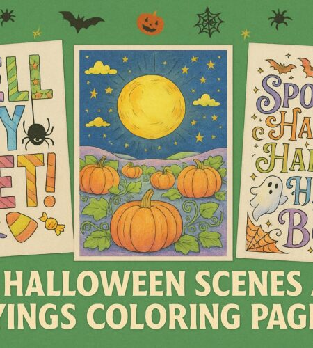 140 Free Halloween Scenes And Sayings Coloring Pages (Printable PDFs)