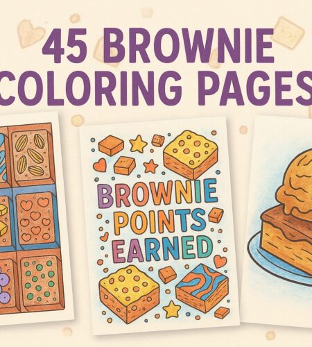 45 Free Brownie Coloring Pages (Printable PDFs)