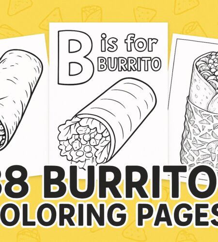 38 Free Burrito Coloring Pages (Printable PDFs)