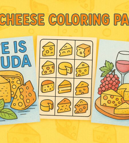 62 Free Cheese Coloring Pages (Printable PDFs)