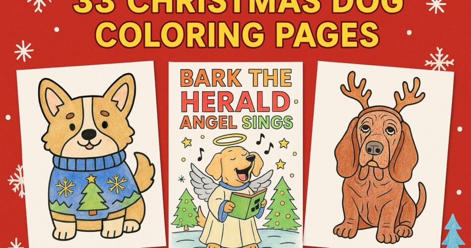 33 Free Christmas Dog Coloring Pages (Printable PDFs) Coloring co