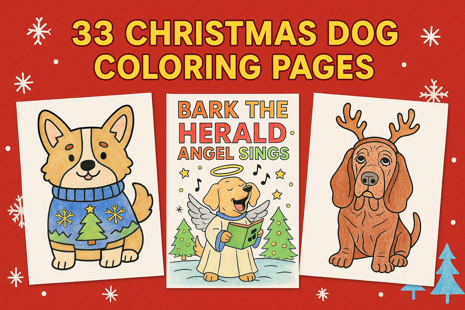 33 Free Christmas Dog Coloring Pages (Printable PDFs) Coloring co