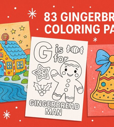 83 Free Christmas Gingerbread Coloring Pages (Printable PDFs)