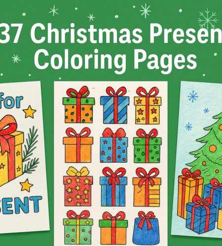 37 Free Christmas Present Coloring Pages (Printable PDFs)