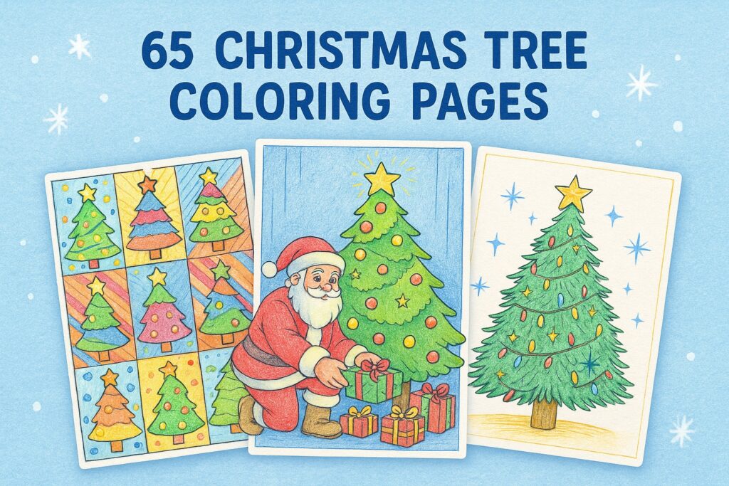 65 Free Christmas Tree Coloring Pages (Printable PDFs) Coloring co