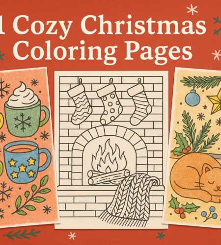 41 Free Cozy Christmas Coloring Pages (Printable PDFs)