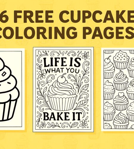 56 Free Cupcake Coloring Pages (Printable PDFs)