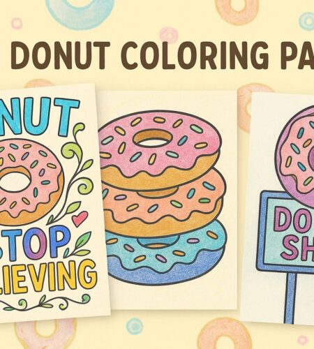 59 Free Donut Coloring Pages (Printable PDFs)