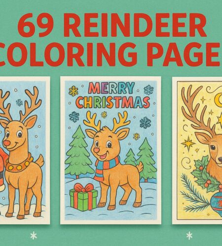 69 Free Reindeer Coloring Pages (Printable PDFs)