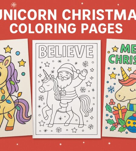 26 Free Christmas Unicorn Coloring Pages (Printable PDFs)
