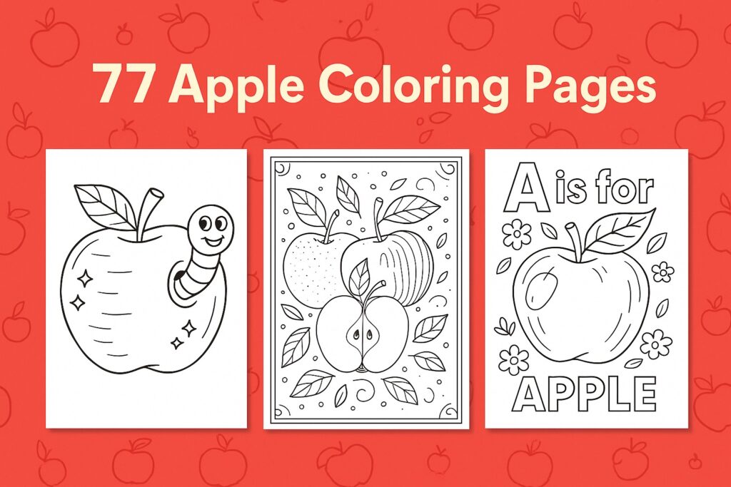 77 Free Apple Coloring Pages (Printable PDFs) Coloring co